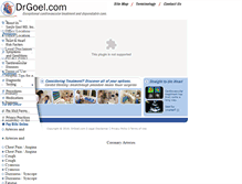 Tablet Screenshot of drgoel.com